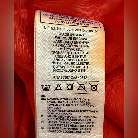 EUC Adidas Womans Hooded Weatherproof Jacket Size Small - Picture 8 of 10